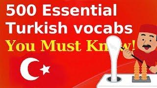 500 Essential Turkish Vocabulary You Must Know