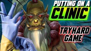 Putting on a Clinic  TRYHARD ORC vs NE - WC3 - Grubby