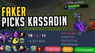 Season 2 Mid Kassadin Flashbacks - T1 Faker KR SoloQ Highlights