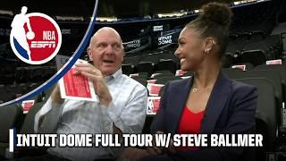 INTUIT DOME TOUR Steve Ballmer shows me around & we look at some Clippers throwbacks  NBA Today