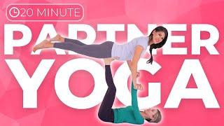 20 minute PARTNER YOGA  Acro Yoga Routine for *all levels ages & sizes*
