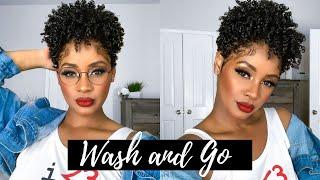 Wash and Go  Defined Shiny Curls for Short Type 4 Natural Hair