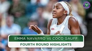 No.2 seed stunned  Emma Navarro vs Coco Gauff  Highlights  Wimbledon 2024
