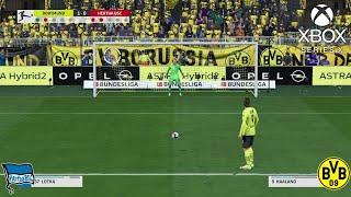 Borussia Dortmund vs Hertha Berlin - Penalty Shootout FIFA 22  Xbox series X Gameplay