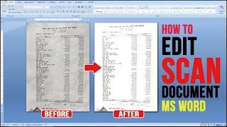 Easy & Quick Make Printable Scan Document in MS Word Hindi Tutorial  MS Word Tips & Tricks