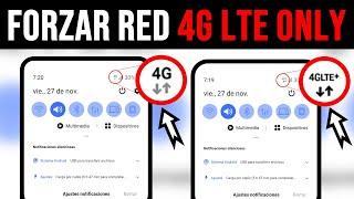 FORZAR RED 4G LTE ONLY EN CUALQUIER TELEFONO SIN ROOT