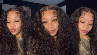 hair vlog ღ  quick & simple bye bye knots water wave wig tutorial  ft.sunber hair