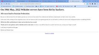 Wikidot hacked SCP Foundation RPC Authority The Backrooms all wikis affected MY RESPONSE