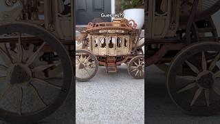 How do you think i am going to customize this wooden stagecoach?? #woodenpuzzle #3dpuzzle #rokr