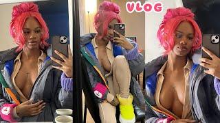 vlog  new hairstyle girls night making drinks & tacos + more