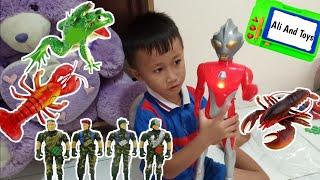 Drama Parodi anak mainannya rusak semua auto borong mainan baru - Ultraman mainan anak