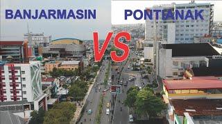 Kota Pontianak VS Banjarmasin Kota Terbesar dan Ibukota Provinsi di Kalimantan Barat dan Selatan