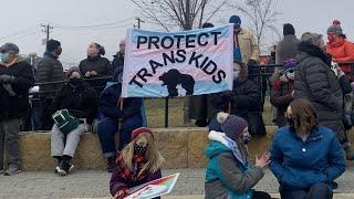 Hundreds show their support for transgender kids in Hastings after child was publicly outed