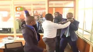 MPs Jaguar Babu Owino fight in Parliament