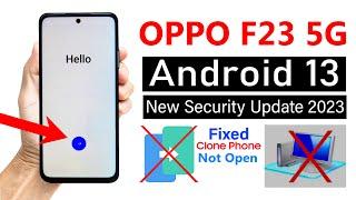 Oppo F23 5G FRP Unlock Android 13  Latest Update - Without Computer