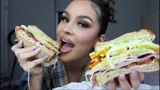 SAUCY SALAMI SANDWICH MUKBANG