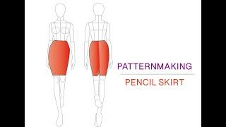 How to make a pencil skirt pattern ｜Jak zrobić wykrój spódnicy ołówkowej｜VeNove ｜#SkirtPattern