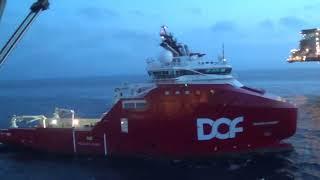 A massive AHTS ship in action The life of a Sailor Operation and accommodation