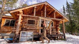 Where Ive Been for the Last 2 Months  I Install New Windows in my Off Grid Log Cabin Home Again