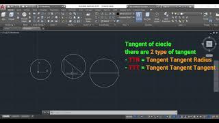 #4  CIRCLE  2P 3P TTR TTT  AutoCADD Full Tutorial