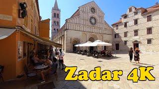 Zadar Croatia  Walking tour 4K