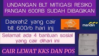 Undangan blt mitigasi pangan 600rb dibagikan diambil hari ini dan bansos kartu kks & pos cair