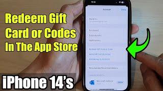 iPhone 1414 Pro Max How to Redeem Gift Card or Codes In The App Store