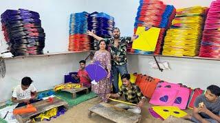 How Rampur KITES Are Made  - INDIA BIGGEST KITE FACTORY TOUR - Million Dollar Business