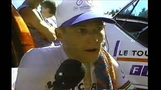 1994 Tour de France Stage 9 Time Trial - Indurain Overtakes Armstrong
