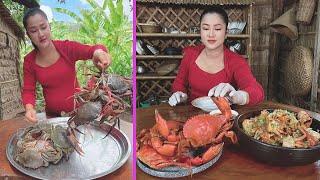 Country style cook mud crabs 2 recipes - Cooking with Sreypov