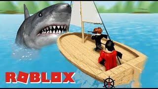 We Escape From Shark  Roblox Shark Bite