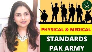 Physical and medical standards to join Pak Army  Cadet  Lady Cadet  Soldiers  Army Recruitment