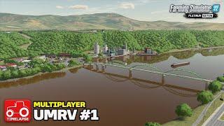 STARTING WORK ON THE NEW FARM UMRV Multiplayer FS22 Timelapse # 1