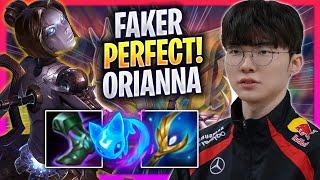 FAKER PERFECT GAME WITH ORIANNA - T1 Faker Plays Orianna MID vs Tristana  Season 2024