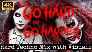 Hard Techno Rave Mix  160 bpm  4K Visuals  June 2024