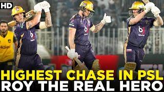 Highest Chase in HBL PSL History  Jason Roy The Real Hero  The Real Game Changer  PSL  MI2A