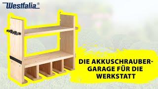 Westfalia Werkzeug Organizer  Werkstattregal aus Holz für Ihr Werkzeug  Westfalia