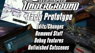 NFS Underground Prototype - ChangedRemoved FeaturesDebug FeaturesUnfinished Cutscenes