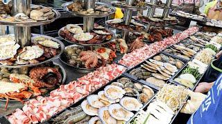 Amazing scale A seafood cooking master you dont usually see - korean street food