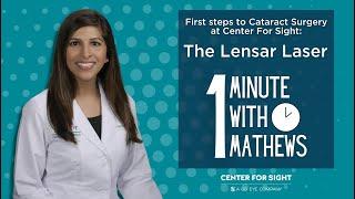 One Minute with Mathews  Preparing for Cataract Surgery in the Lensar Laser Room