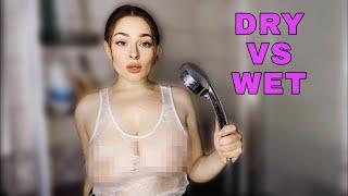 4K Transparent Clothes Haul Dry vs Wet