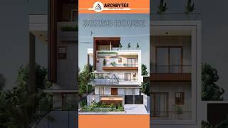 38x53 Feet House Elevation Design  3d #elevation #housedesign #trending #shorts #archbytes