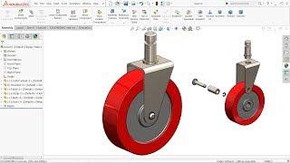 SolidWorks Tutorial Design of Swivel caster wheel