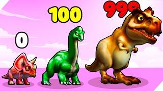 СЛИЯНИЕ ДИНОЗАВРОВ ДЛЯ НОВОЙ ЭВОЛЮЦИИ Dino io 3D