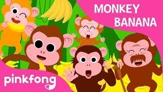 Monkey Banana-Baby Monkey  Animal Songs  PINKFONG Songs for Children