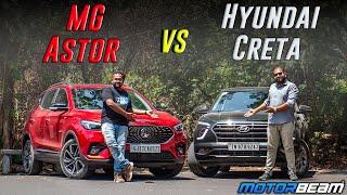 MG Astor vs Hyundai Creta Comparison Review - Lets Clear Some Confusion  MotorBeam