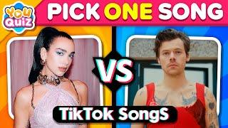 PICK ONE KICK ONE  The Most Popular TikTok Songs  Music Quiz 