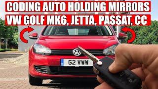 Coding auto folding side mirrors VW Golf MK6 Mk7 GTI Jetta Passat B7 CC in 3 steps using VCDS