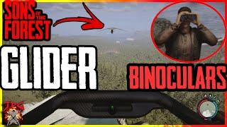 SONS OF THE FOREST HANG GLIDER Location And How To Fly - Plus Binoculars