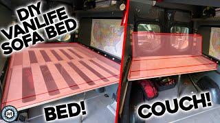 The Best DIY Van Bed From One Sheet Of Plywood - Weekender Camper Van Part 2